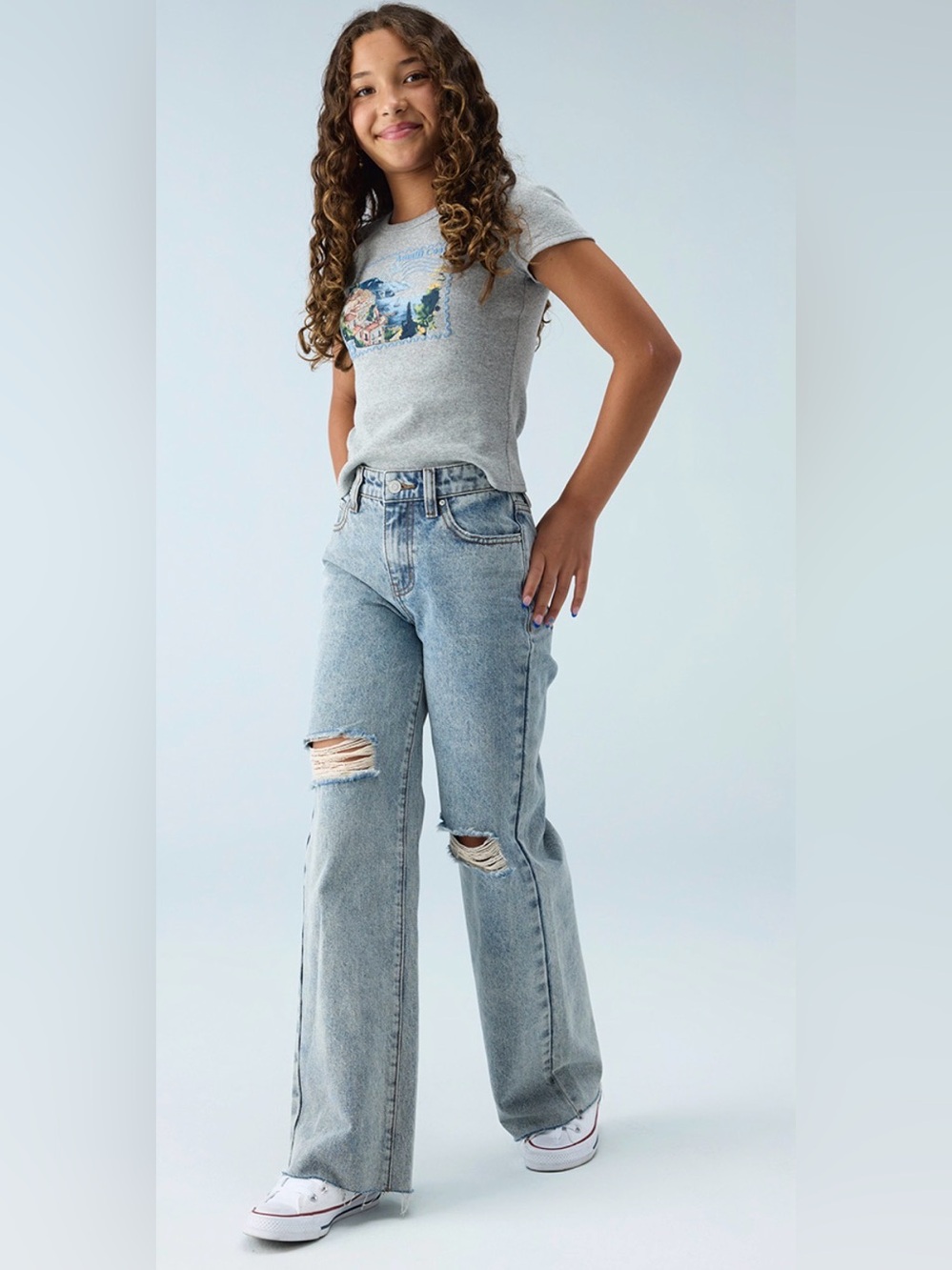 RSQ Light Blue Straight Leg Jeans